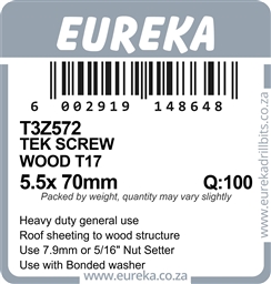 T3Z572 - Tek Screw Wood | Eureka DIY Solutions Pty Ltd